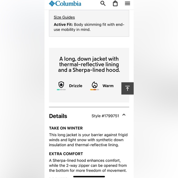 Columbia Suttle Mountain women’s parka coat - Picture 11 of 12